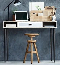 Pied droit en bois pour table