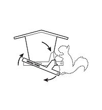 Single-Sided Large Squirrel-Resistant Feeder