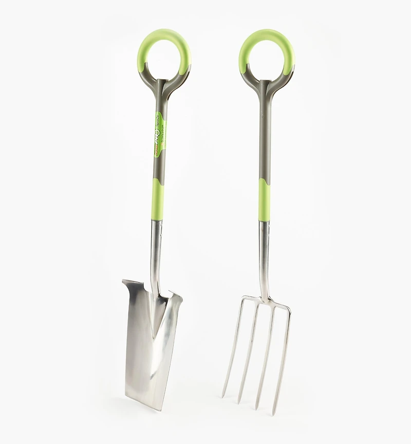 Radius Ergonomic Stainless-Steel Digging Spade & Fork Set