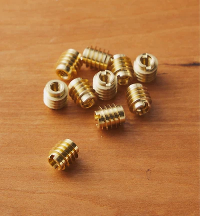 Brass Knife-Edge Insert Nuts
