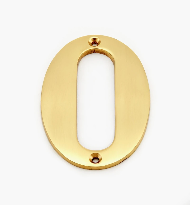 Standard Cast Brass House Numbers