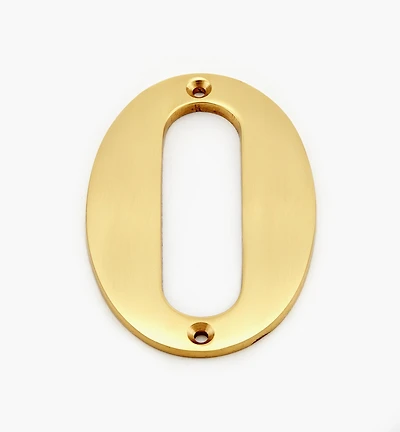 Standard Cast Brass House Numbers