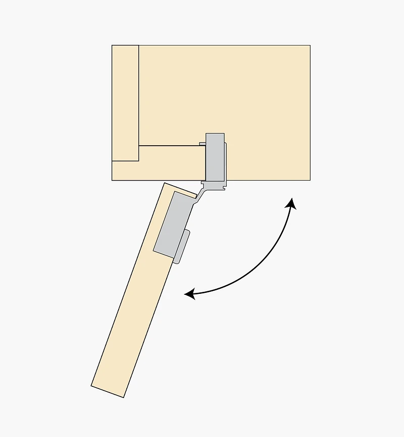 105° Half-Overlay Compact Blumotion Clip Hinges