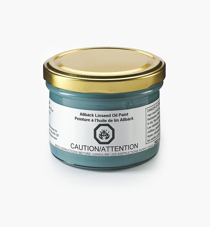 Allbäck Linseed Blue Oil Paint