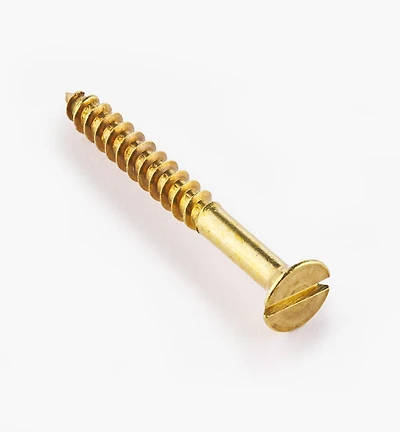 Vis à tête fraisée no 10 en laiton, 1 3/4 po