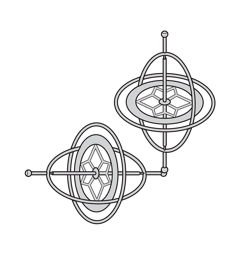 Duo de gyroscopes