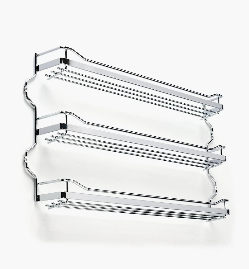Three-Shelf Screw-Mount Spice Rack
