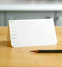 Spill-Proof Recipe Cards