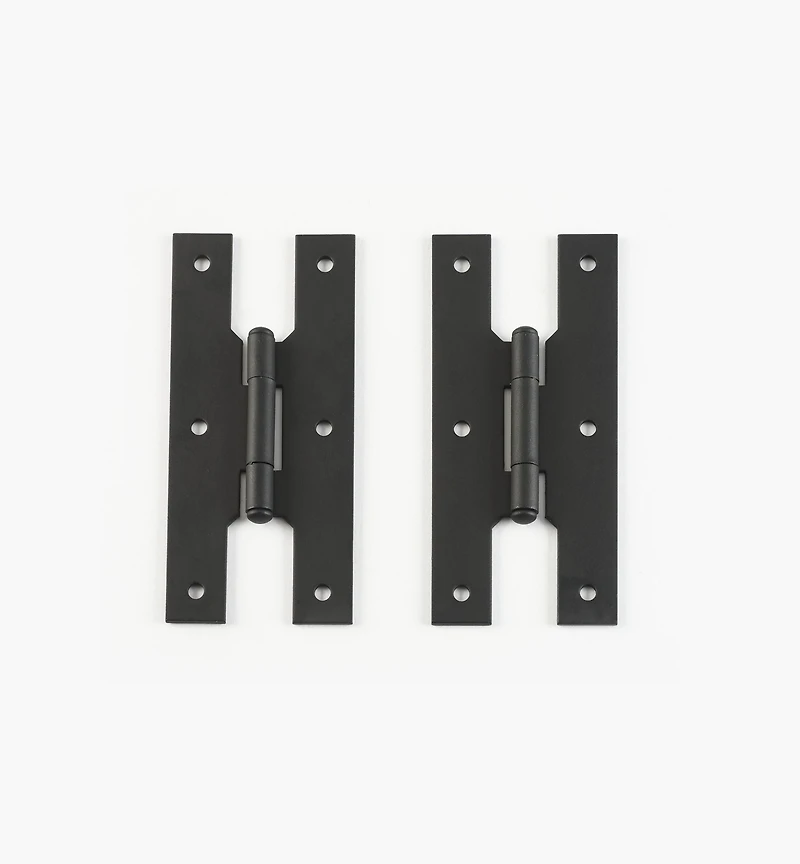“Forged Iron” Smooth H-Hinges