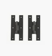 “Forged Iron” Smooth H-Hinges
