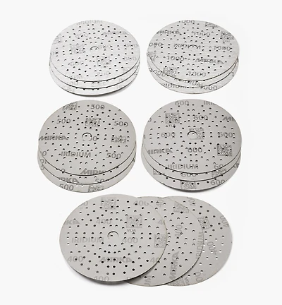 15-Pc. Sample Pack of Mirka 6" Fine 121-Hole Iridium Grip Discs