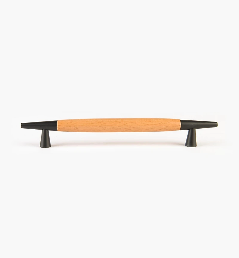 Poignées modernes, métal et bois