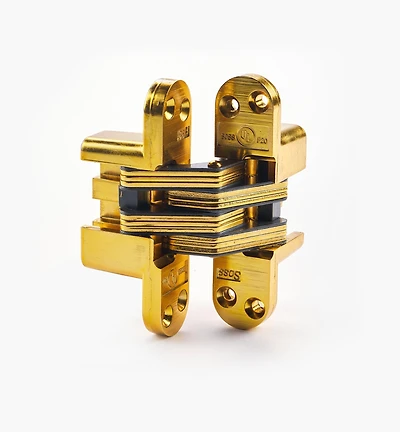Satin Brass Heavy-Duty SOSS Invisible Hinge