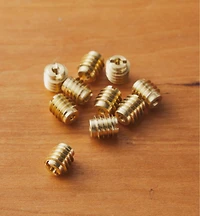 4-40 Brass Knife-Edge Insert Nuts