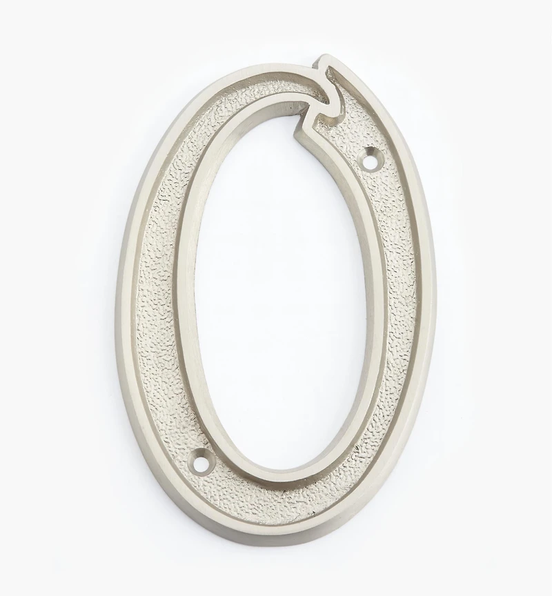 Chiffres de maison italiques en laiton coulé