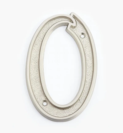 Chiffres de maison italiques en laiton coulé