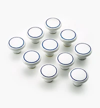 Ceramic Blue Ring Knob