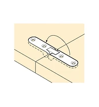 Charnières à butée étroites pour table pliante