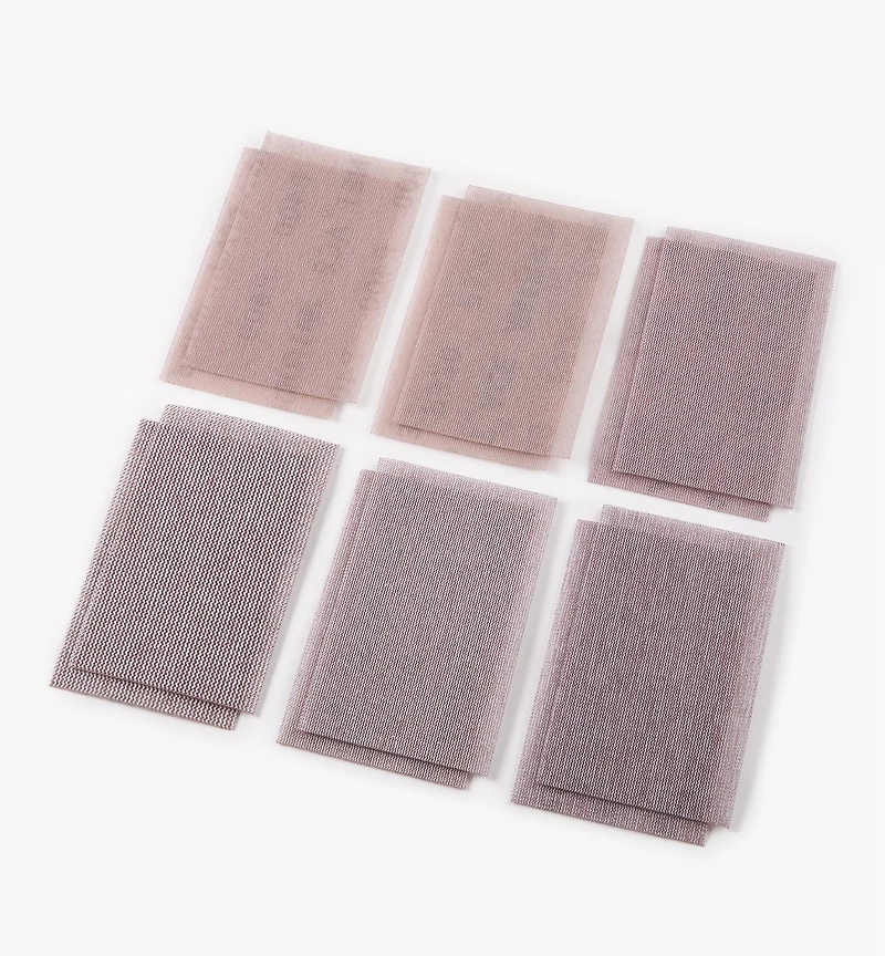 Assortiment de 12 feuilles abrasives autoagrippantes Mirka Abranet Ace, 3 po × 5 po