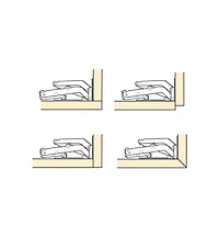 Four-Way 175° Hinges