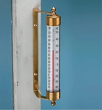 Solid Brass Thermometer