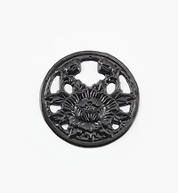 Platine decorative Tansu, chrysanthème