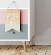 Pied incliné en bois pour table