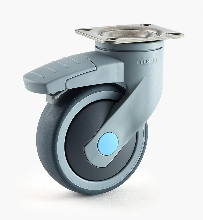 Levina 100mm Stainless-Steel-Plate Caster