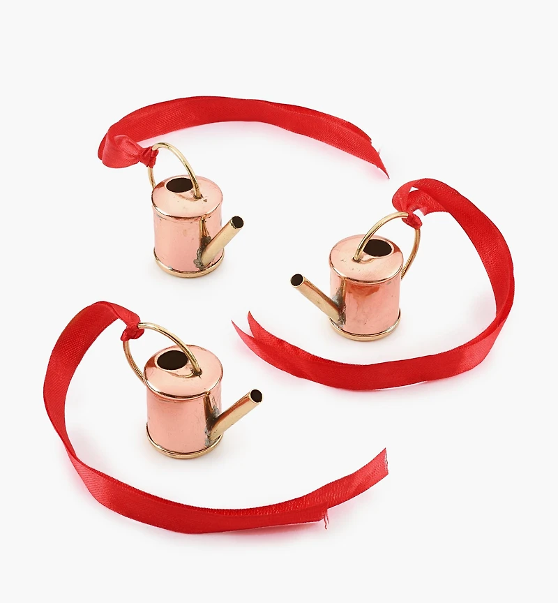 Copper Watering Can Ornaments