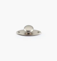 Oval Plate Knob with Escutcheon