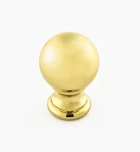 Turned Brass Ball Knobs