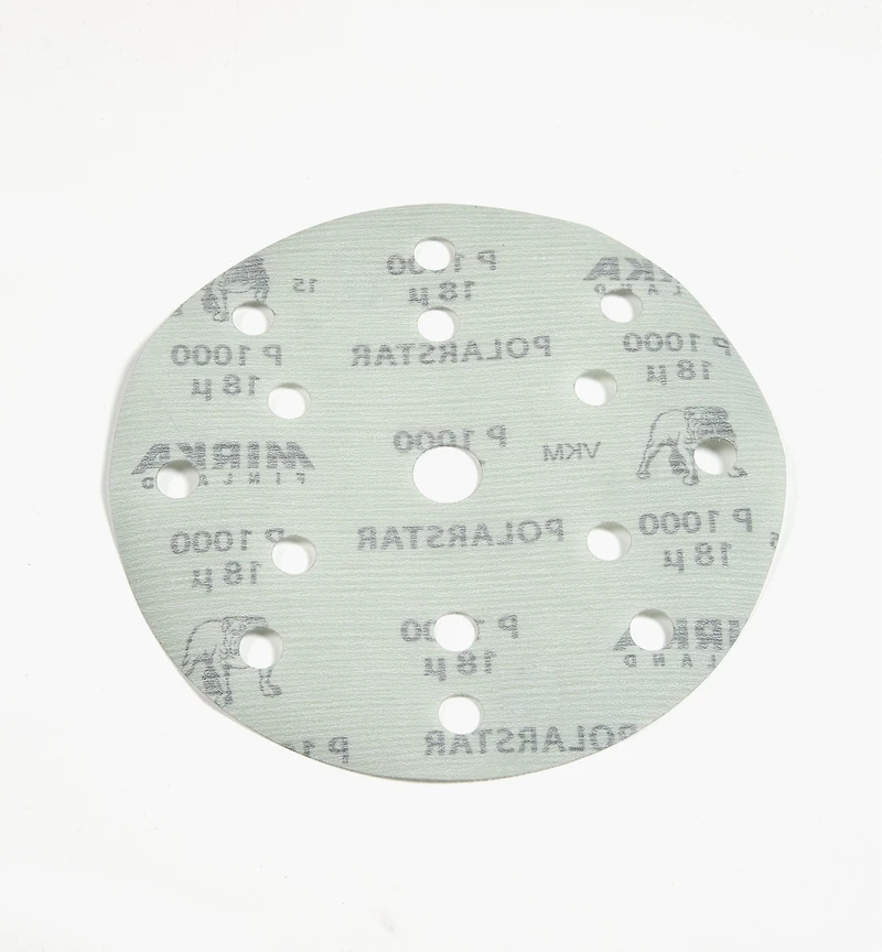 Mirka 6" Polarstar 15-Hole Film-Backed Grip Discs