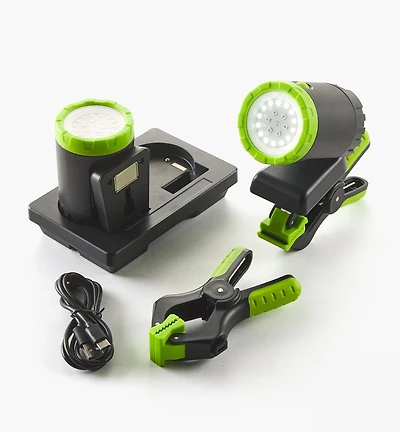 Pair of Rechargeable Clip Lights