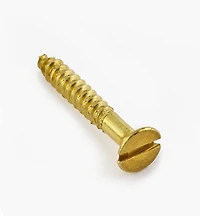 4" #4 Flat-Head Brass Screws