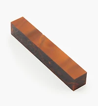 Carrelet de stylo en résine acrylique noir et rouille