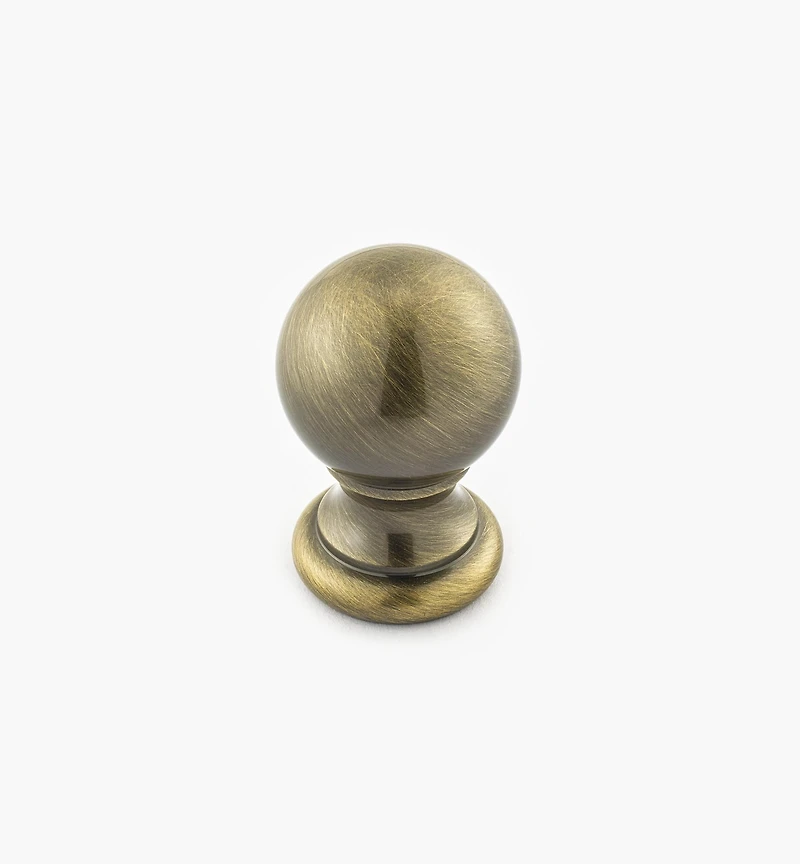 Bouton-boule en laiton tourné