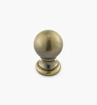 Bouton-boule en laiton tourné