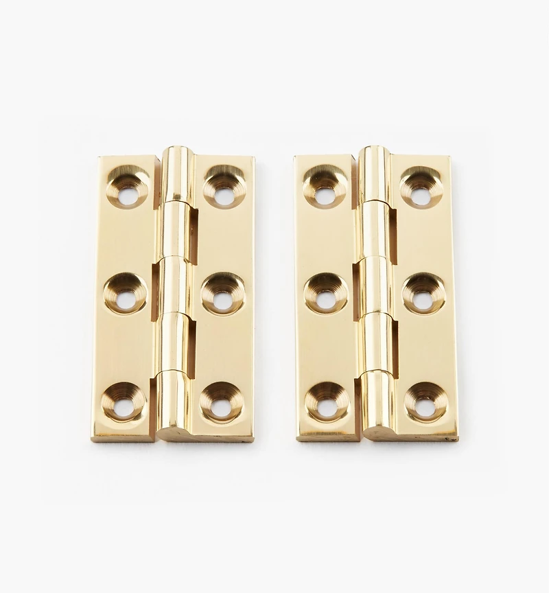 Extruded Brass X-Narrow Butt Hinges