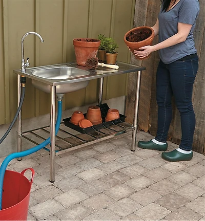 Stainless-Steel Outdoor Wash Table