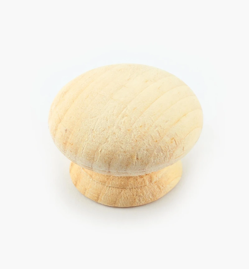Bouton en bois brut