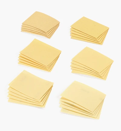 30-Pc. Sample Pack of Mirka Gold 3" × 4" Grip Sheets