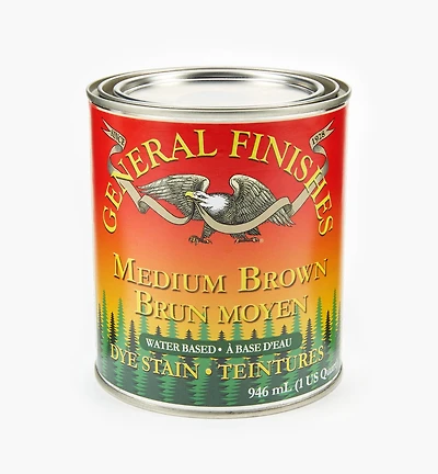 Medium Brown General Water-Based Dye Stain