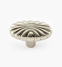 Bouton à motif coquillage au fini nickel satiné Natural Elegance Amerock