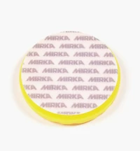 Tampon à polir en mousse gaufrée jaune Mirka, 6 po