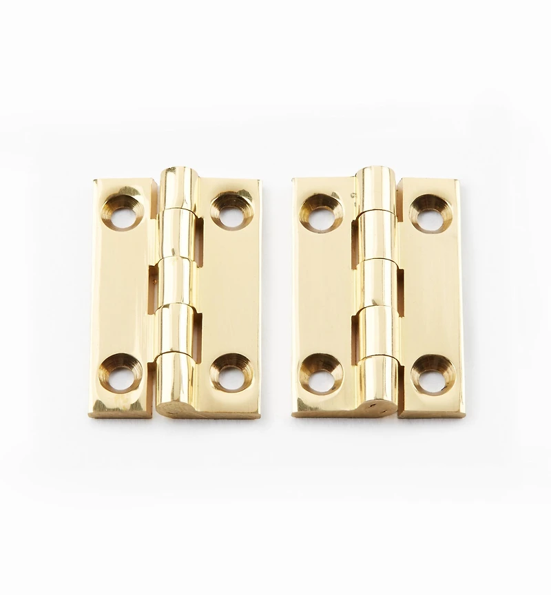Extruded Brass X-Narrow Butt Hinges