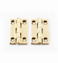 Extruded Brass X-Narrow Butt Hinges