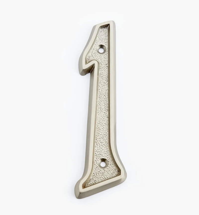 Italic Cast Brass House Numbers