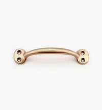 4 7/8" Cast Brass Oval-Post Utility Handle
