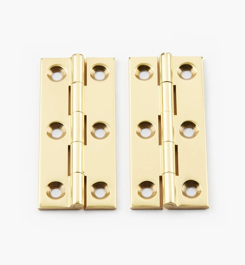Charnières étroites en laiton extrudé