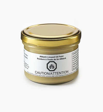 Peinture à l’huile de lin Allbäck, jaune Versailles